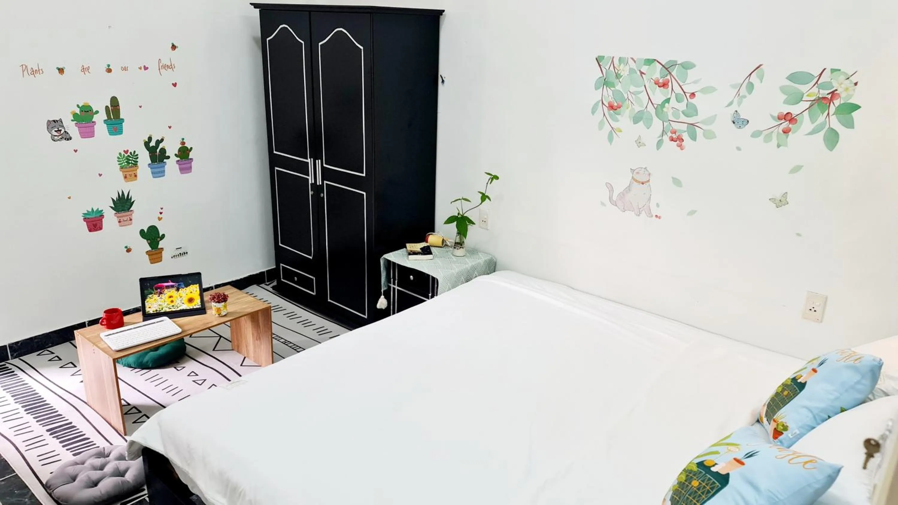 Bed in Minh Trang Villa Hoi An -BBQ Garden