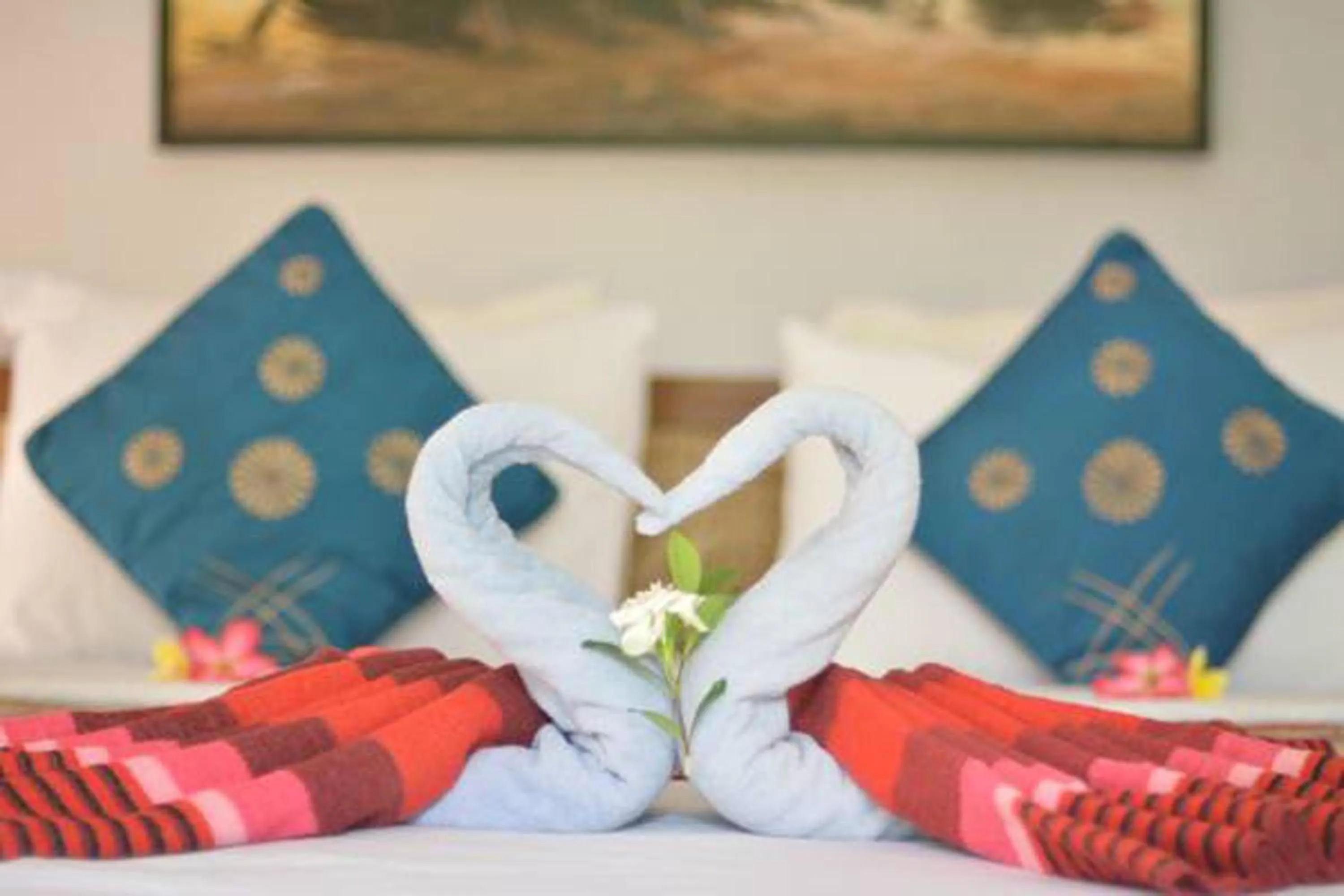 Bed in Artja Inn Ubud