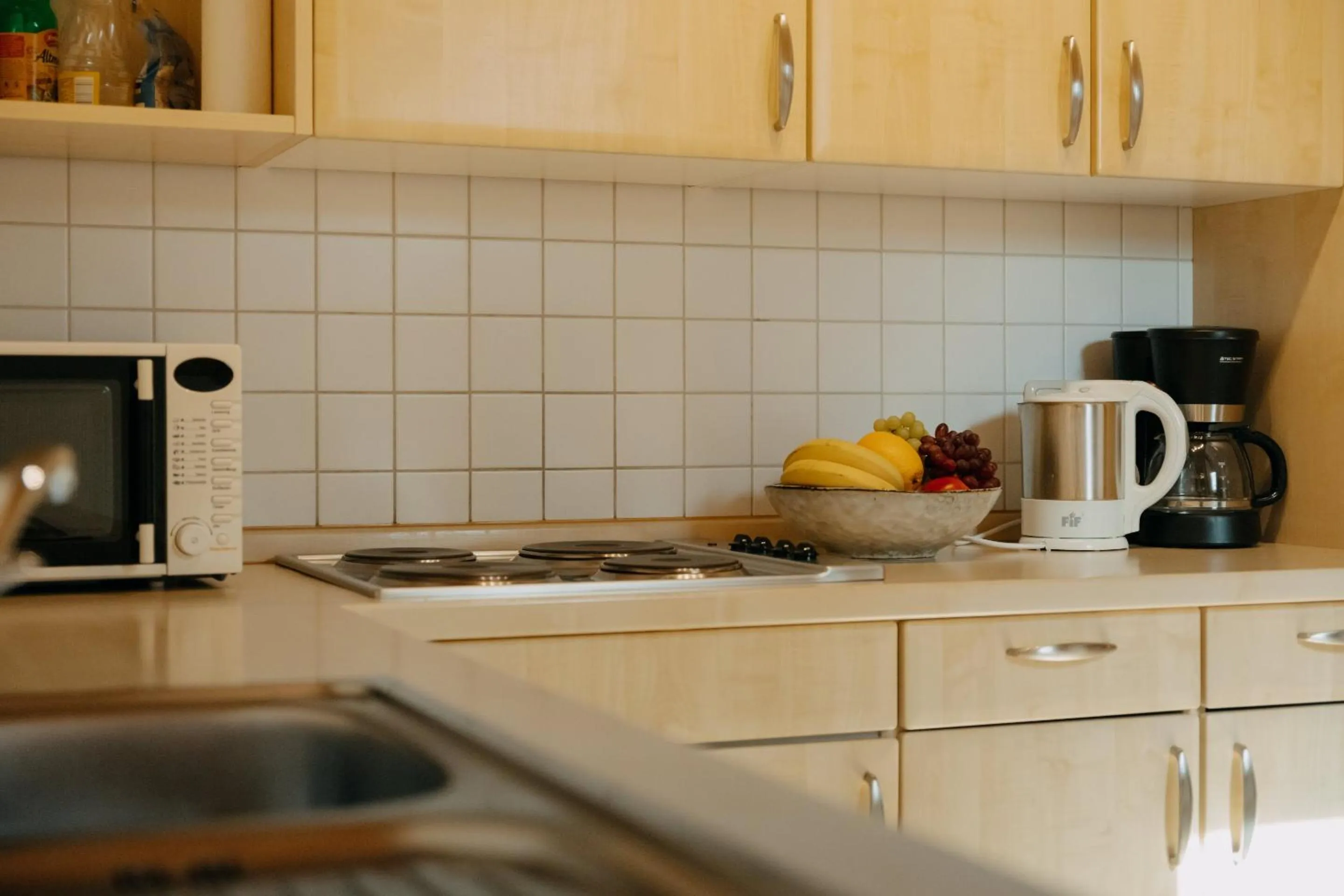 Kitchen or kitchenette in Gästehaus Edhof