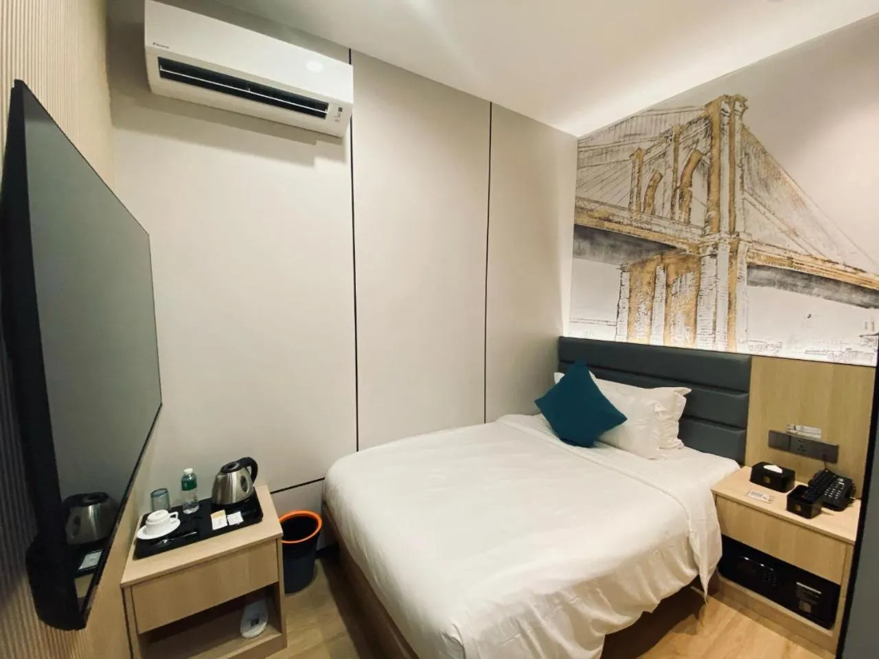 Bed in Fan's Hotel Palo