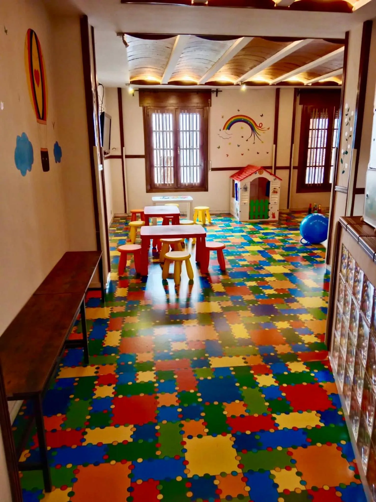 Children play ground in Hotel Palacio de Oñate
