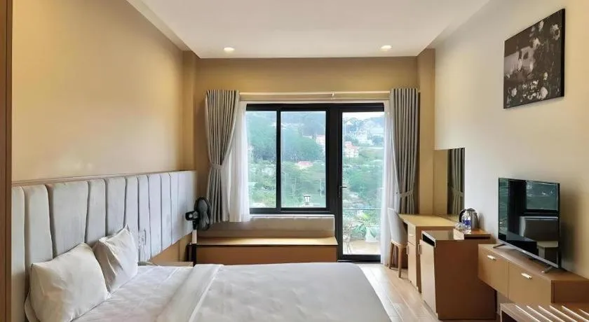 Bed in Gold View Boutique Hotel Đà Lạt