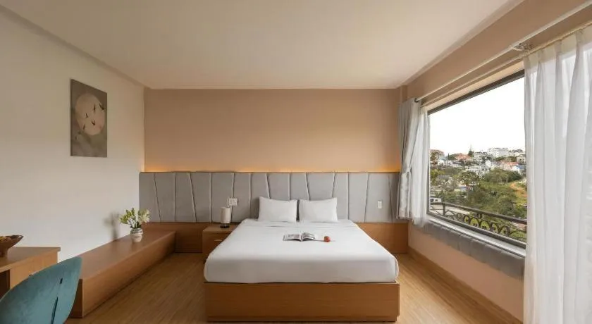Bed in Gold View Boutique Hotel Đà Lạt