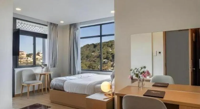 Bed in Gold View Boutique Hotel Đà Lạt