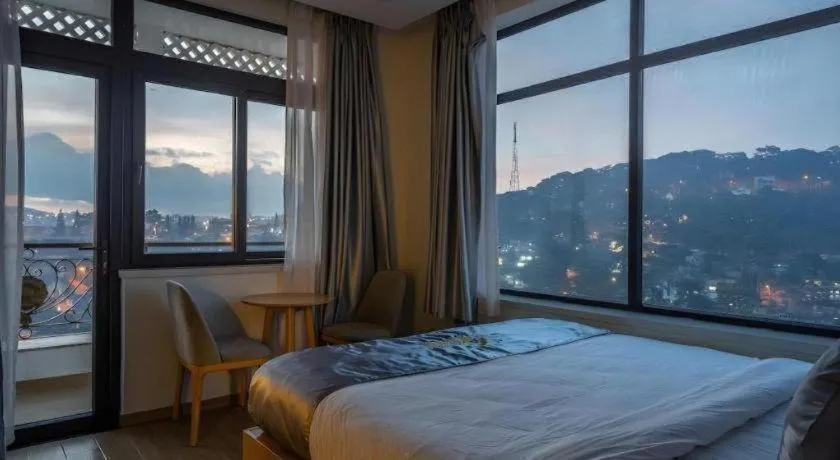 Bed in Gold View Boutique Hotel Đà Lạt