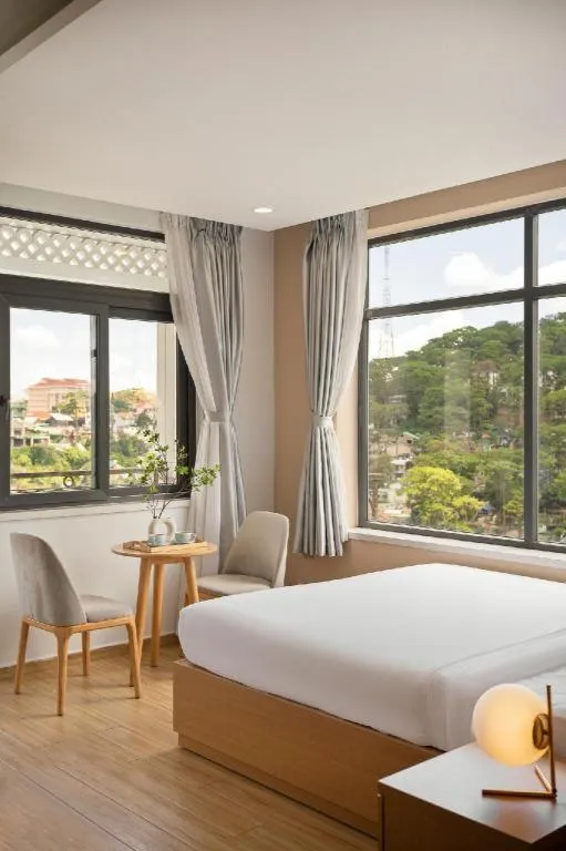 Bed in Gold View Boutique Hotel Đà Lạt