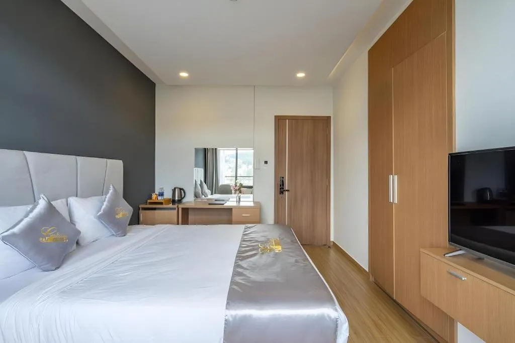 Bed in Gold View Boutique Hotel Đà Lạt