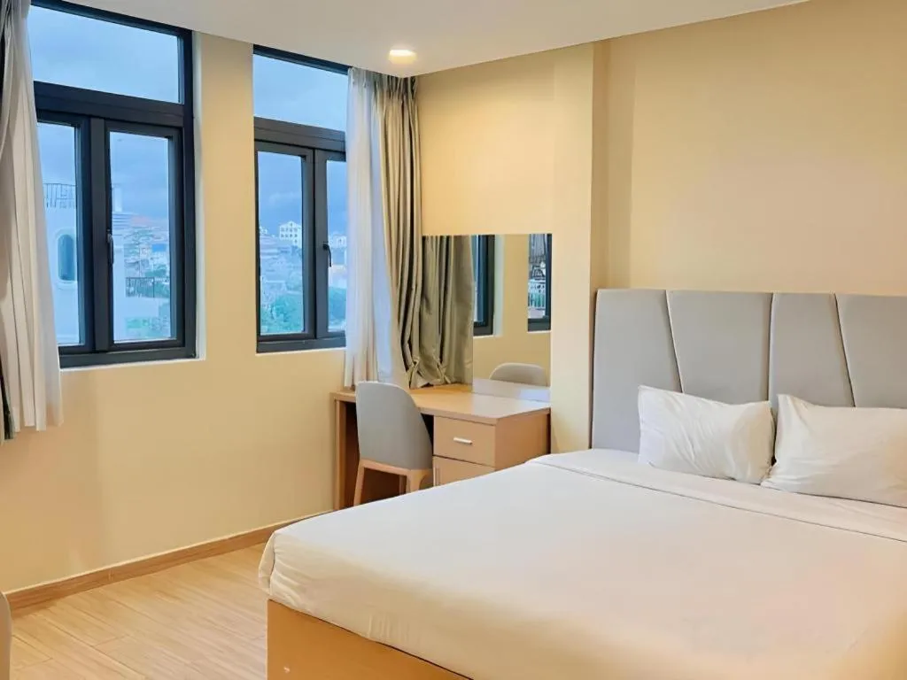 Bed in Gold View Boutique Hotel Đà Lạt