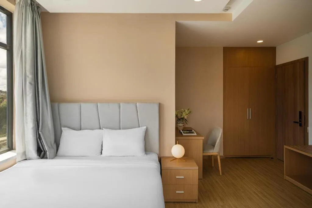 Bed in Gold View Boutique Hotel Đà Lạt