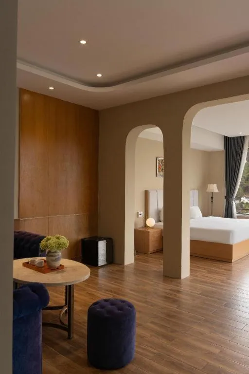 Bed in Gold View Boutique Hotel Đà Lạt