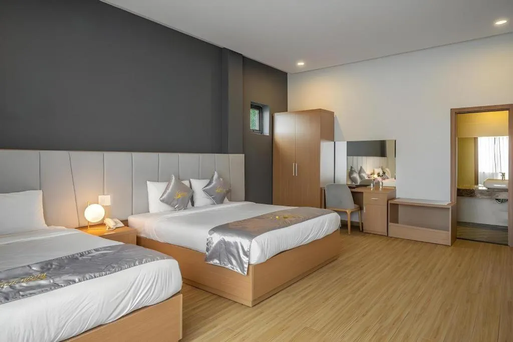 Bed in Gold View Boutique Hotel Đà Lạt