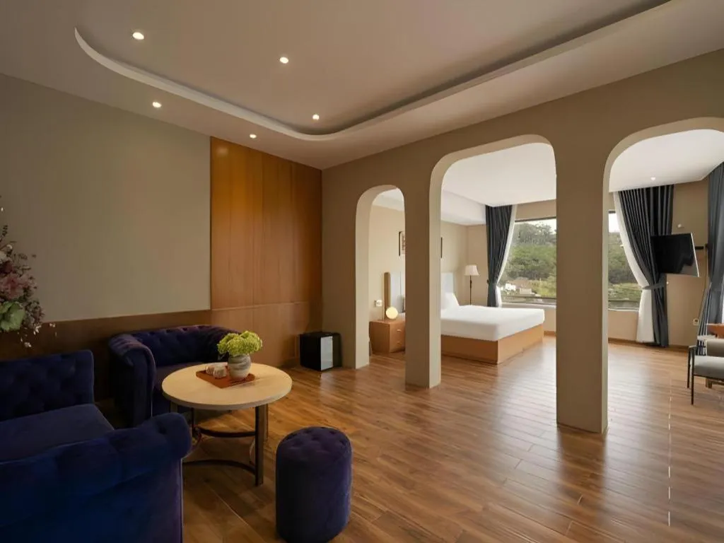 Bed in Gold View Boutique Hotel Đà Lạt