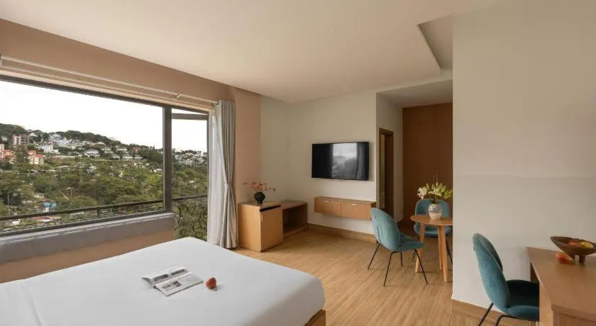 Bed in Gold View Boutique Hotel Đà Lạt