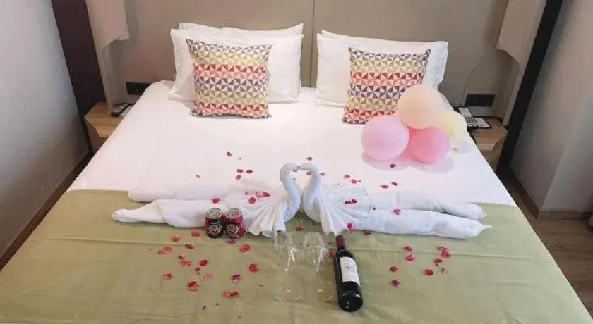 Bed in Campanile Hotel Huaibei Yuxi Bed in Campanile Hotel Huaibei Yuxi