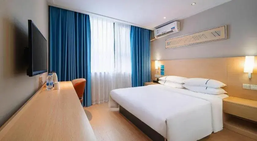 Bed in City Comfort Inn Wuhan Dongting Road Bed in City Comfort Inn Wuhan Dongting Road
