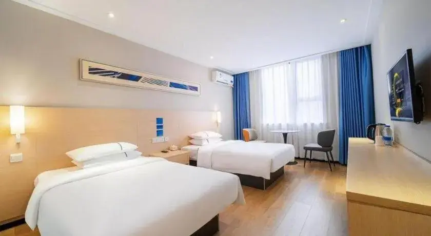 Bed in City Comfort Inn Wuhan Dongting Road Bed in City Comfort Inn Wuhan Dongting Road