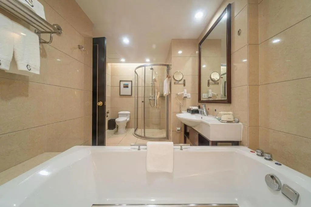 Bed in Country Garden Phoenix Hotel Yunfu