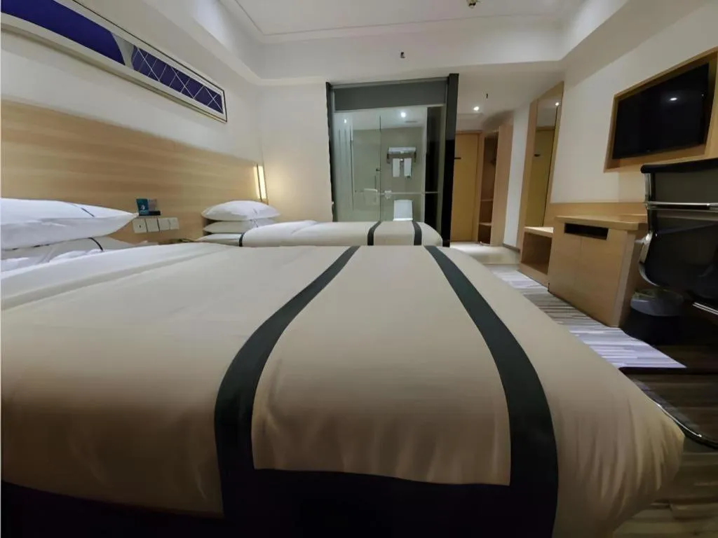 Bed in City Comfort Inn Zhaoqing Qixingyan Scenic Area Xinghu Archway