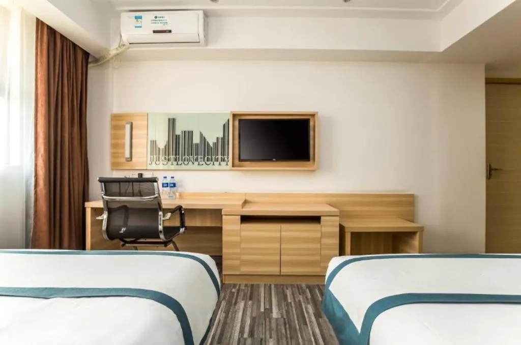 Bed in City Comfort Inn Zhaoqing Qixingyan Scenic Area Xinghu Archway