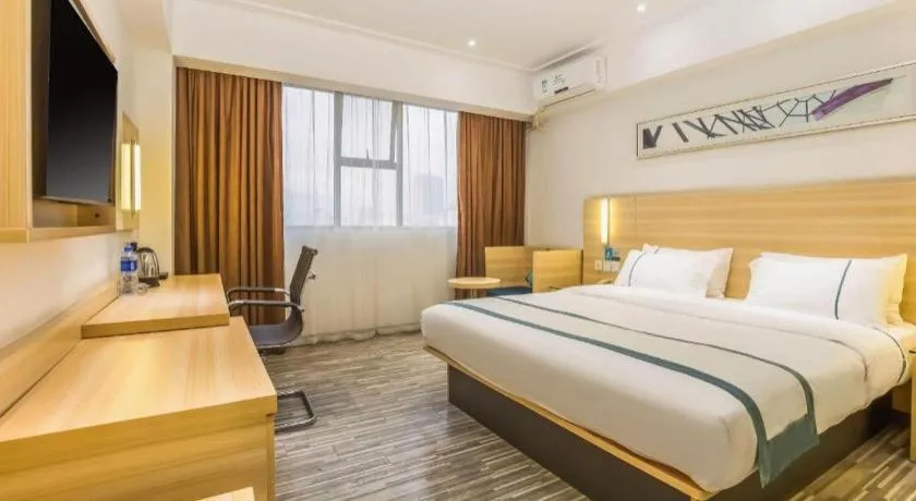 Bed in City Comfort Inn Zhaoqing Qixingyan Scenic Area Xinghu Archway