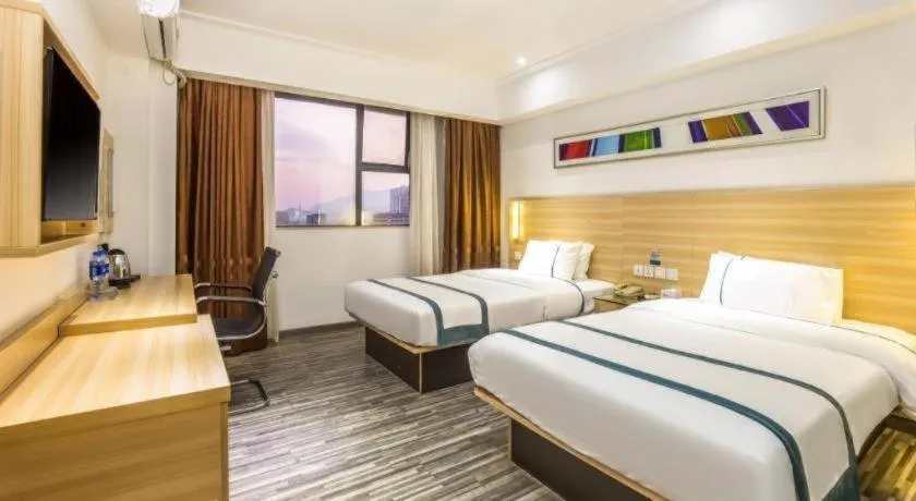 Bed in City Comfort Inn Zhaoqing Qixingyan Scenic Area Xinghu Archway