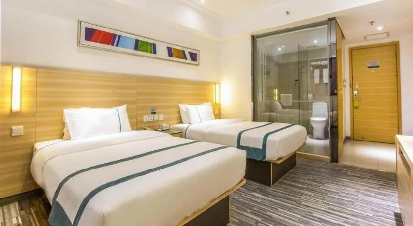 Bed in City Comfort Inn Zhaoqing Qixingyan Scenic Area Xinghu Archway