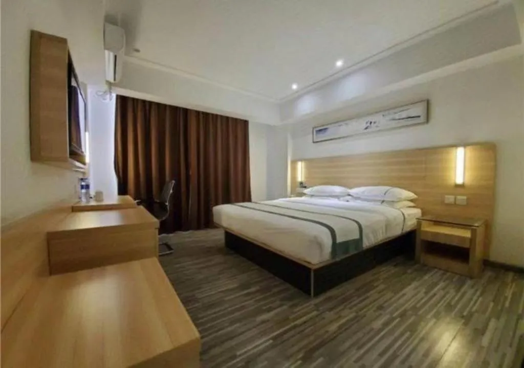 Bed in City Comfort Inn Zhaoqing Qixingyan Scenic Area Xinghu Archway
