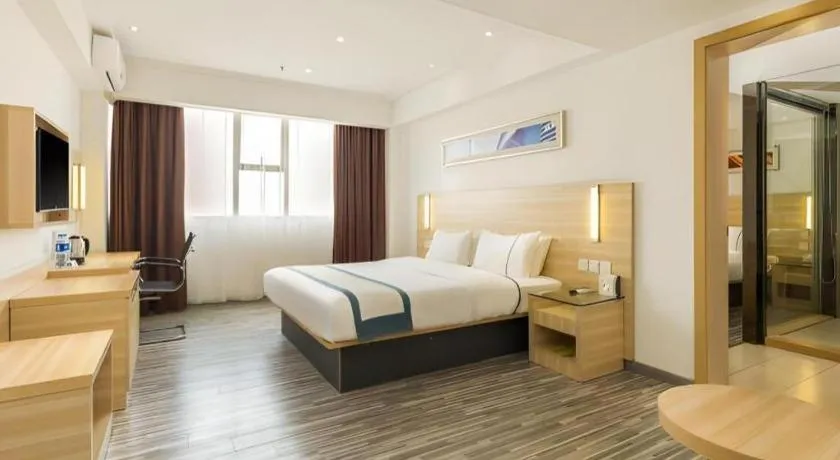 Bed in City Comfort Inn Zhaoqing Qixingyan Scenic Area Xinghu Archway