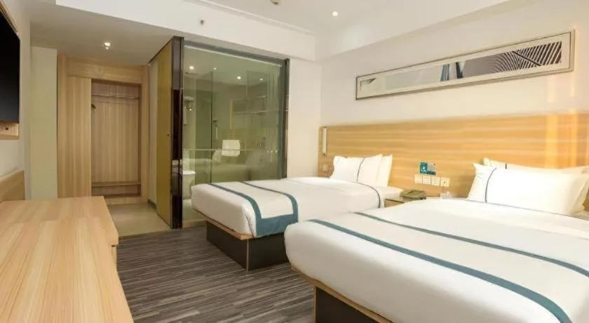 Bed in City Comfort Inn Zhaoqing Qixingyan Scenic Area Xinghu Archway