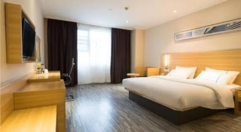 Bed in City Comfort Inn Wuhan High Speed Railway Station Bed in City Comfort Inn Wuhan High Speed Railway Station