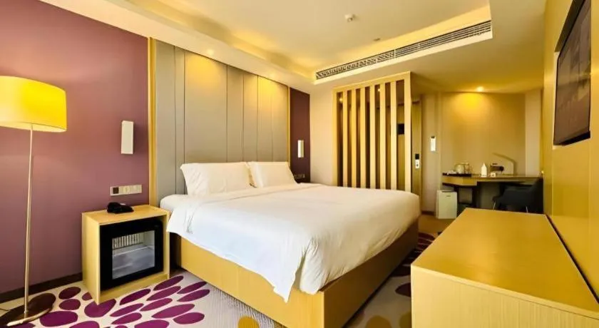 Bed in Lavande Hotels Tianjin Huaming Binhai International Airport