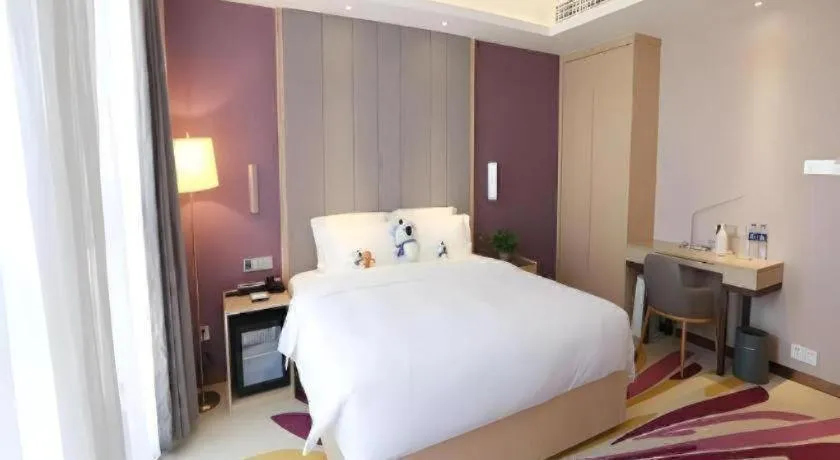 Bed in Lavande Hotels Tianjin Huaming Binhai International Airport