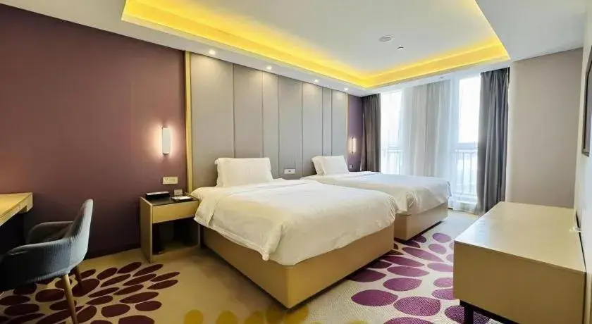 Bed in Lavande Hotels Tianjin Huaming Binhai International Airport Bed in Lavande Hotels Tianjin Huaming Binhai International Airport