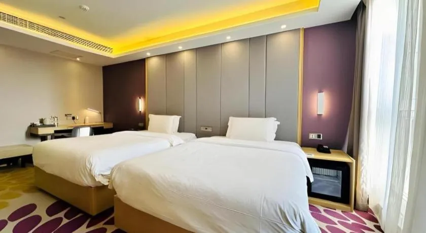 Bed in Lavande Hotels Tianjin Huaming Binhai International Airport