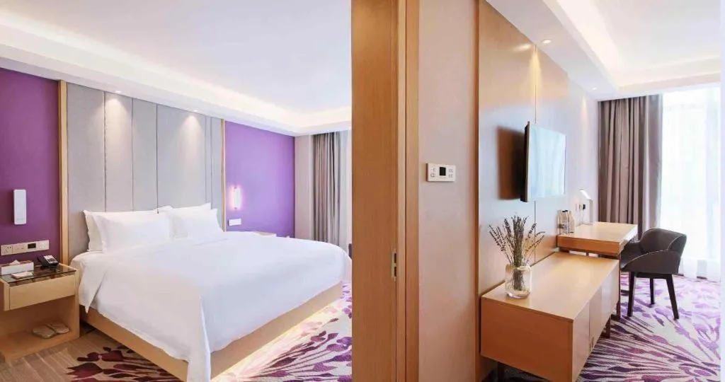 Bed in Lavande Hotels Tianjin Huaming Binhai International Airport