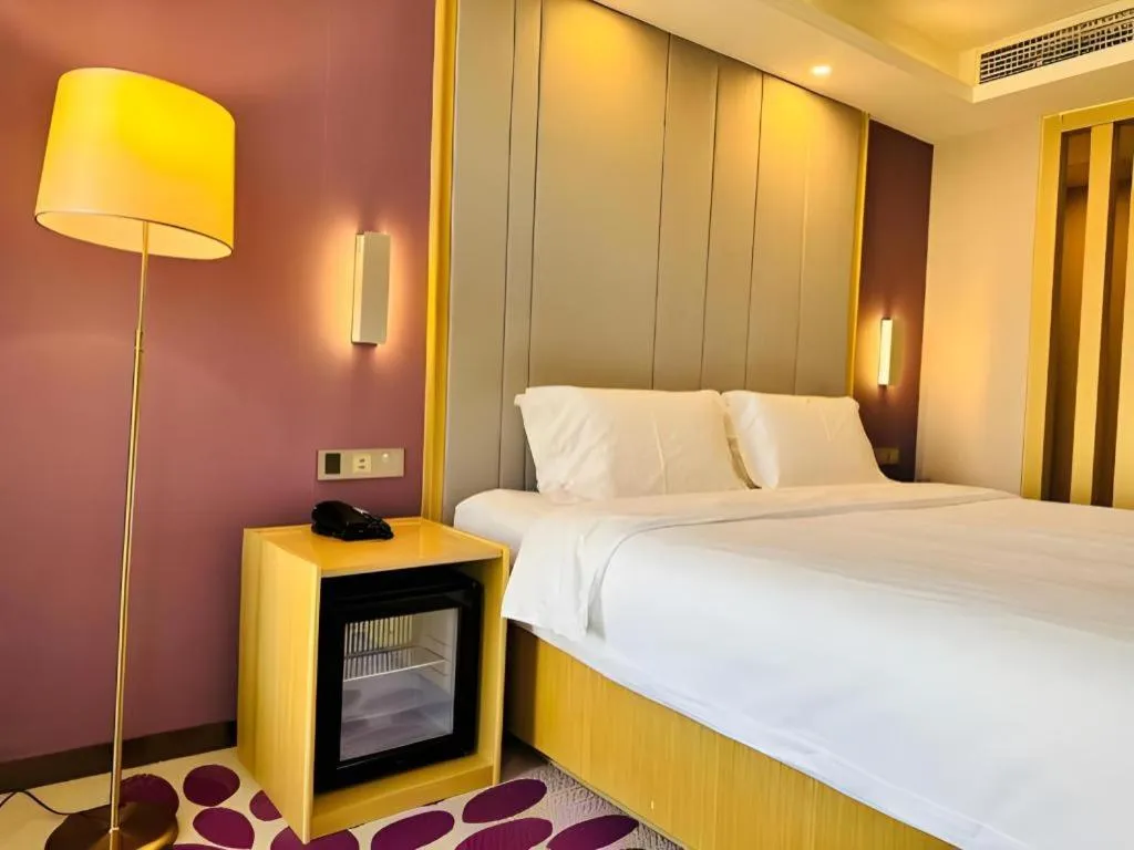 Bed in Lavande Hotels Tianjin Huaming Binhai International Airport