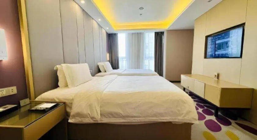 Bed in Lavande Hotels Tianjin Huaming Binhai International Airport