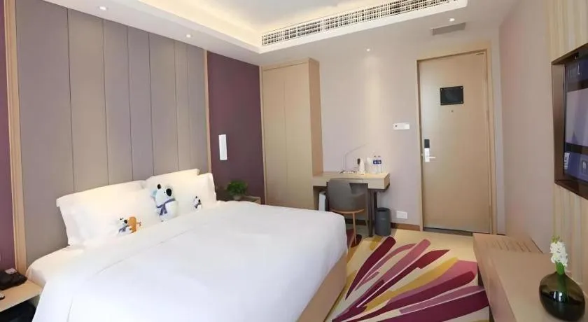 Bed in Lavande Hotels Tianjin Huaming Binhai International Airport