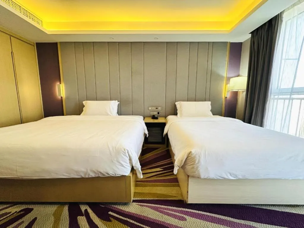 Bed in Lavande Hotels Tianjin Huaming Binhai International Airport