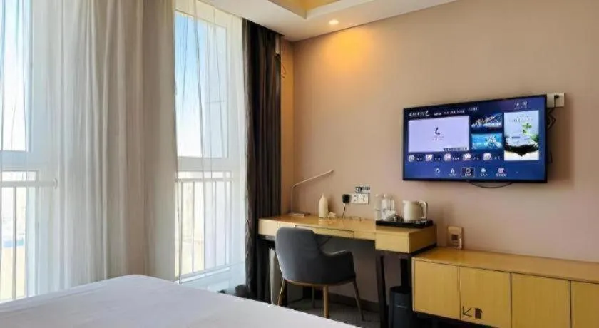 Bed in Lavande Hotels Tianjin Huaming Binhai International Airport