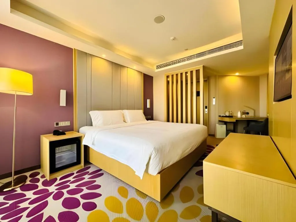 Bed in Lavande Hotels Tianjin Huaming Binhai International Airport