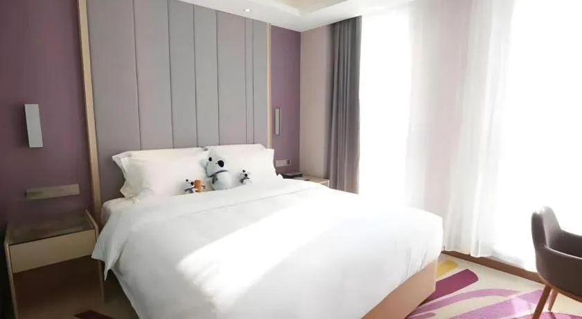 Bed in Lavande Hotels Tianjin Huaming Binhai International Airport
