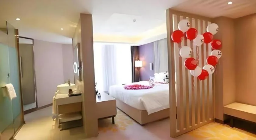 Bed in Lavande Hotels Tianjin Huaming Binhai International Airport