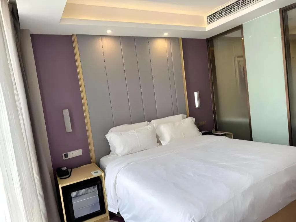 Bed in Lavande Hotels Tianjin Huaming Binhai International Airport