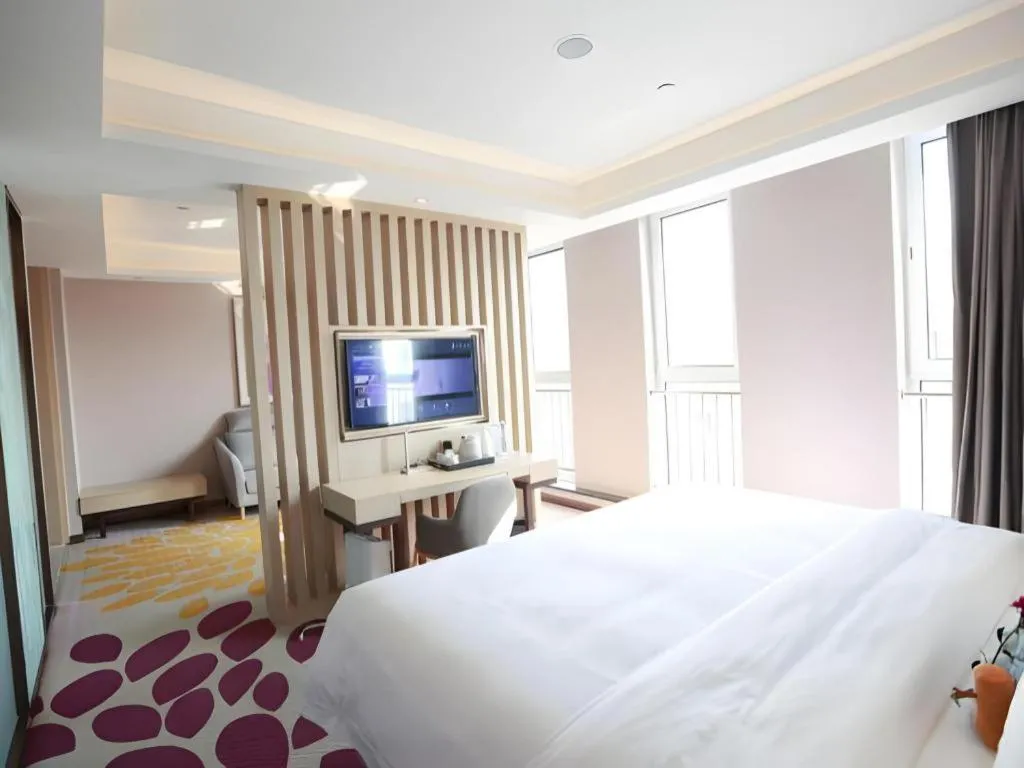 Bed in Lavande Hotels Tianjin Huaming Binhai International Airport