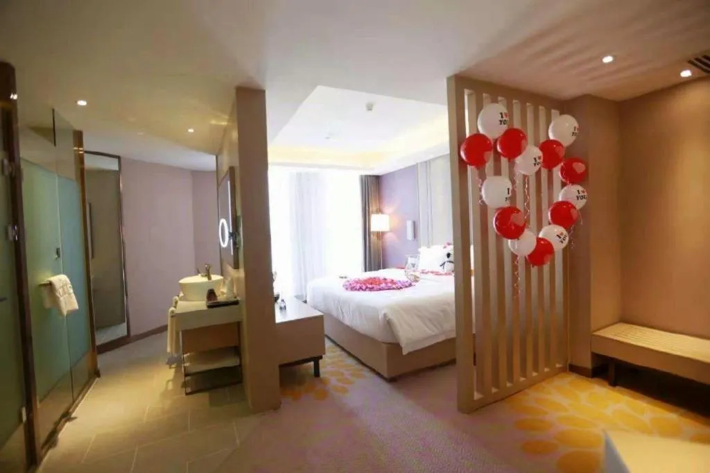 Bed in Lavande Hotels Tianjin Huaming Binhai International Airport