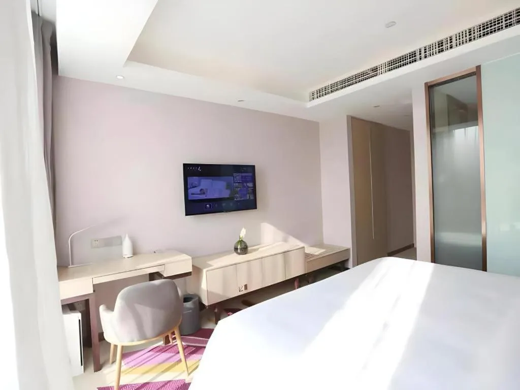 Bed in Lavande Hotels Tianjin Huaming Binhai International Airport