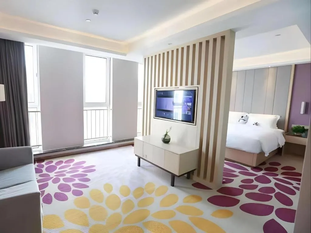 Bed in Lavande Hotels Tianjin Huaming Binhai International Airport