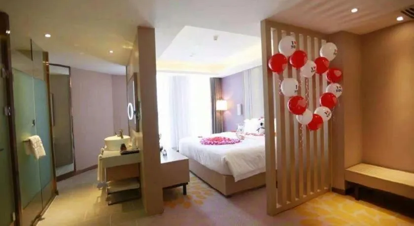 Bed in Lavande Hotels Tianjin Huaming Binhai International Airport