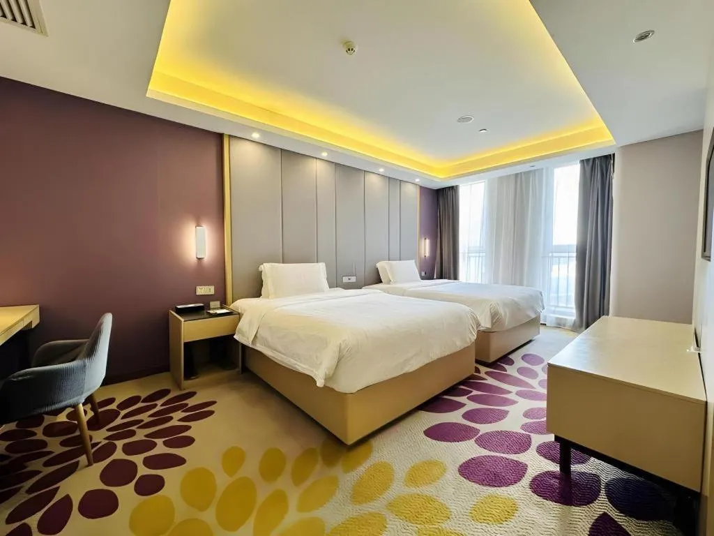 Bed in Lavande Hotels Tianjin Huaming Binhai International Airport